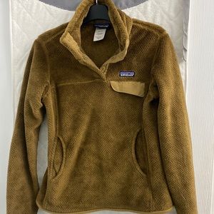 Patagonia brown fleece pullover sweatshirt size small